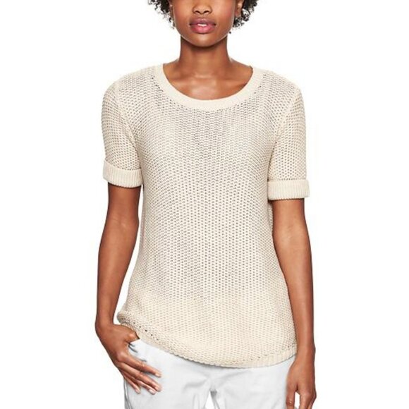 GAP Short Sleeve Open-Stitch Sweater Top ASO Clara Oswald - Picture 2 of 10